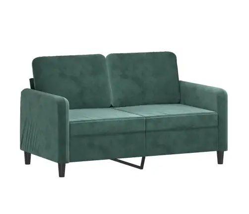 Trīsdaļīgs Dīvānu Komplekts, Tumši Zaļš Samts Vidaxl