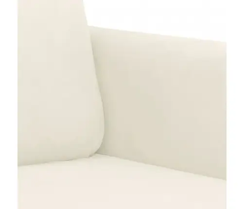 Trīsdaļīgs Dīvānu Komplekts, Krēmkrāsas Samts Vidaxl