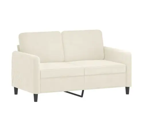 Divdaļīgs Dīvānu Komplekts Ar Spilveniem, Krēmkrāsas Samts Vidaxl