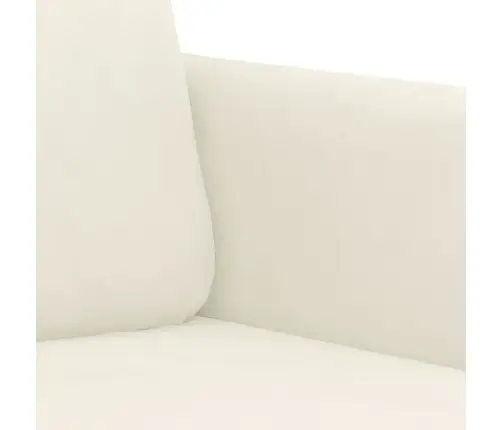 Divdaļīgs Dīvānu Komplekts Ar Spilveniem, Krēmkrāsas Samts Vidaxl
