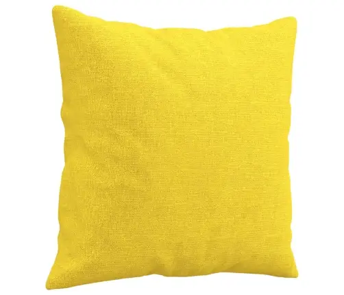 3-Osaline Diivanikomplekt Patjadega, Helekollane, Kangas