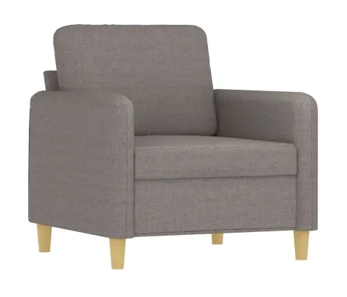 Trīsdaļīgs Dīvānu Komplekts Ar Spilveniem, Pelēkbrūns Audums Vidaxl