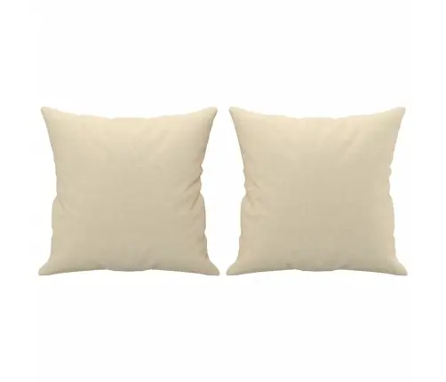 Sofos Komplektas Su Pagalvėmis, 4 Dalių, Kreminis, Audinys