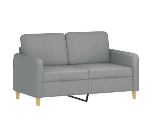 Divdaļīgs Dīvānu Komplekts Ar Spilveniem, Gaiši Pelēks Audums Vidaxl