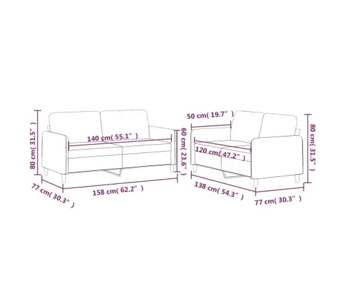 Divdaļīgs Dīvānu Komplekts Ar Spilveniem, Krēmkrāsas Audums Vidaxl