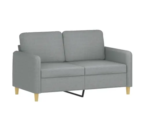 Sofos Komplektas Su Pagalvėlėmis, 3 Dalių, Pilkas, Audinys