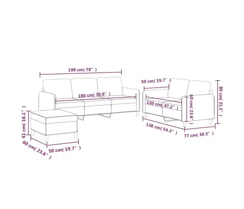 Trīsdaļīgs Dīvānu Komplekts Ar Spilveniem, Melns Audums Vidaxl