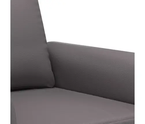 Divdaļīgs Dīvānu Komplekts Ar Spilveniem, Pelēka Mākslīgā Āda Vidaxl