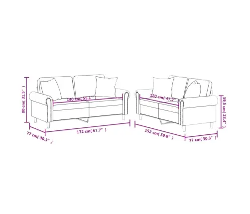 Divdaļīgs Dīvānu Komplekts Ar Spilveniem, Pelēka Mākslīgā Āda Vidaxl