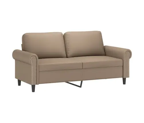 Divdaļīgs Dīvānu Komplekts, Kapučīno Krāsas Mākslīgā Āda Vidaxl