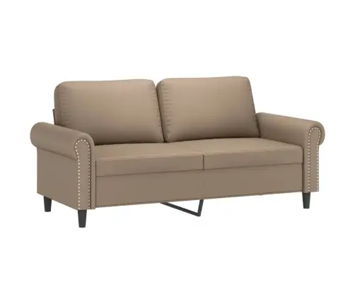 Trīsdaļīgs Dīvānu Komplekts, Kapučīno Krāsas Mākslīgā Āda Vidaxl