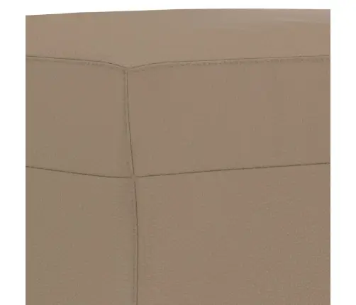 Trīsdaļīgs Dīvānu Komplekts, Kapučīno Krāsas Mākslīgā Āda Vidaxl