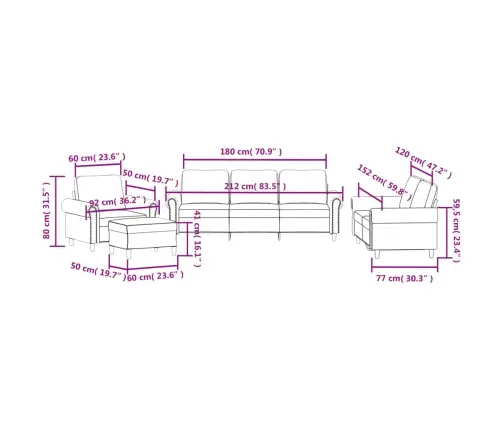 Četrdaļīgs Dīvānu Komplekts Ar Spilveniem, Gaiši Pelēks Samts Vidaxl