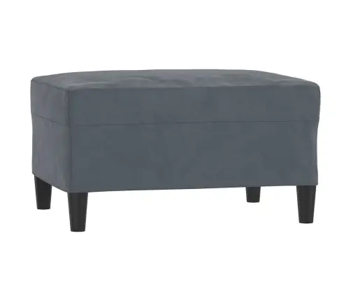 Četrdaļīgs Dīvānu Komplekts Ar Spilveniem, Tumši Pelēks Samts Vidaxl