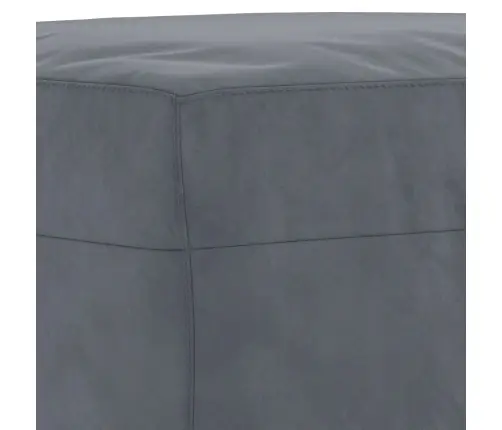 Četrdaļīgs Dīvānu Komplekts Ar Spilveniem, Tumši Pelēks Samts Vidaxl