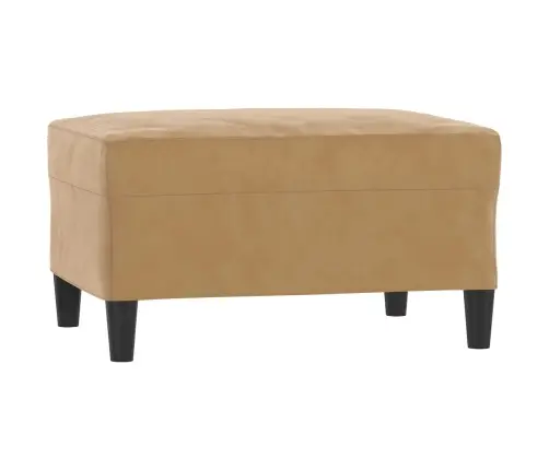 Sofos Komplektas Su Pagalvėlėmis, 4 Dalių, Rudas, Aksomas