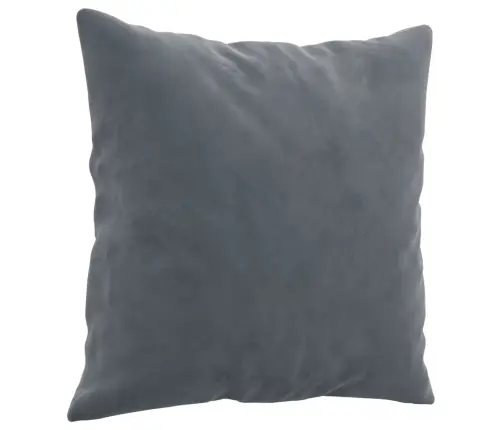 Sofos Komplektas Su Pagalvėmis, 3 Dalių, Pilkas, Aksomas