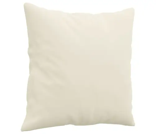 Trīsdaļīgs Dīvānu Komplekts Ar Spilveniem, Krēmkrāsas Samts Vidaxl