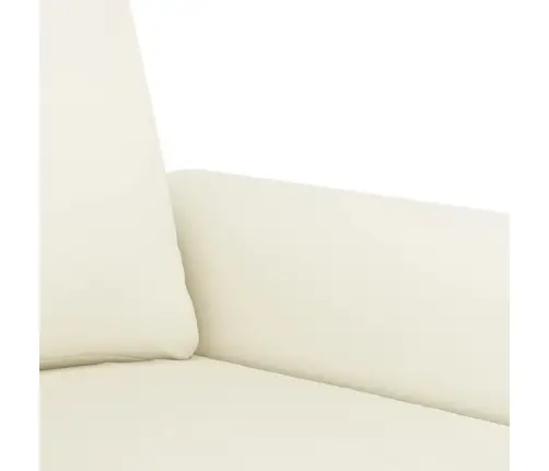 Trīsdaļīgs Dīvānu Komplekts Ar Spilveniem, Krēmkrāsas Samts Vidaxl