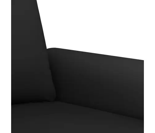 Četrdaļīgs Dīvānu Komplekts Ar Spilveniem, Melns Samts Vidaxl