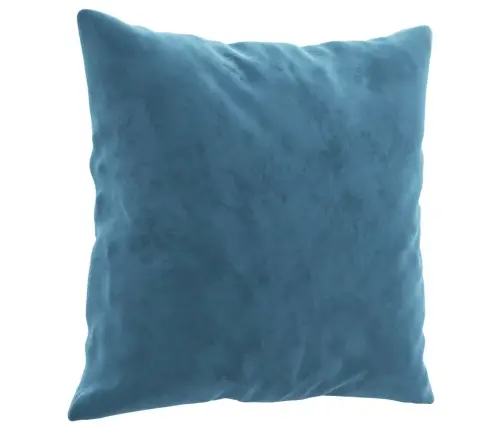 4 Gabalu Dīvānu Komplekts Ar Spilveniem Zilais Samts Vidaxl