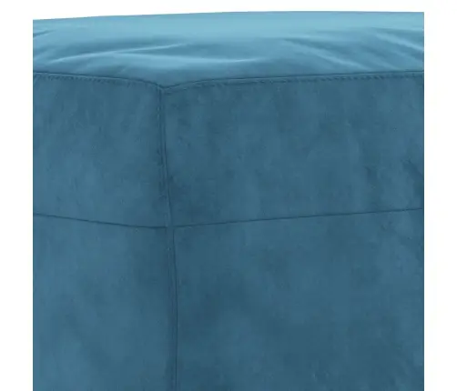 4 Gabalu Dīvānu Komplekts Ar Spilveniem Zilais Samts Vidaxl