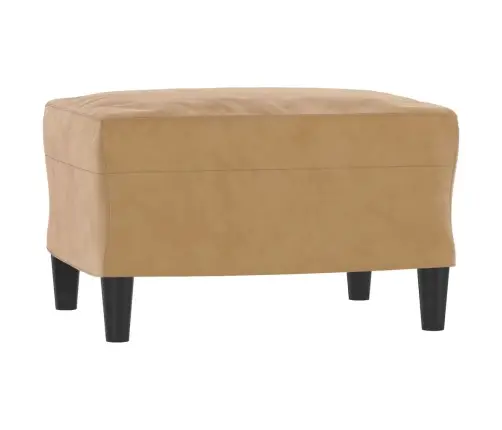 Trīsdaļīgs Dīvānu Komplekts Ar Spilveniem, Brūns Samts Vidaxl