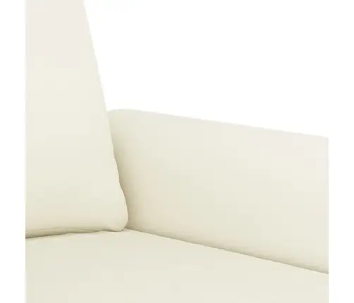 Trīsdaļīgs Dīvānu Komplekts Ar Spilveniem, Krēmkrāsas Samts Vidaxl