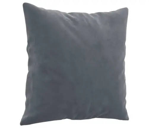 Sofos Komplektas Su Pagalvėmis, 3 Dalių, Pilkas, Aksomas