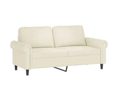 Trīsdaļīgs Dīvānu Komplekts Ar Spilveniem, Krēmkrāsas Samts Vidaxl