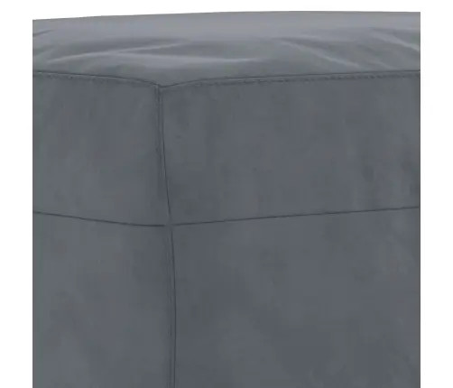 Sofos Komplektas Su Pagalvėlėmis, 3 Dalių, Pilkas, Aksomas