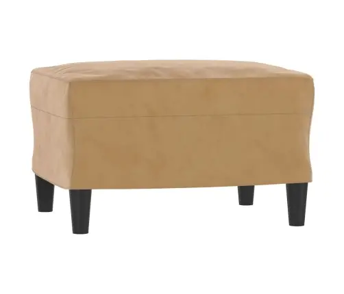 Trīsdaļīgs Dīvānu Komplekts Ar Spilveniem, Brūns Samts Vidaxl