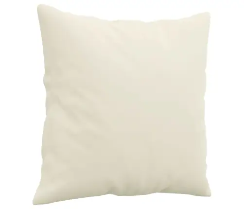 Divdaļīgs Dīvānu Komplekts Ar Spilveniem, Krēmkrāsas Samts Vidaxl