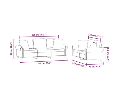Divdaļīgs Dīvānu Komplekts Ar Spilveniem, Zils Samts Vidaxl