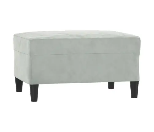 Sofos Komplektas Su Pagalvėmis, 3 Dalių, Pilkas, Aksomas