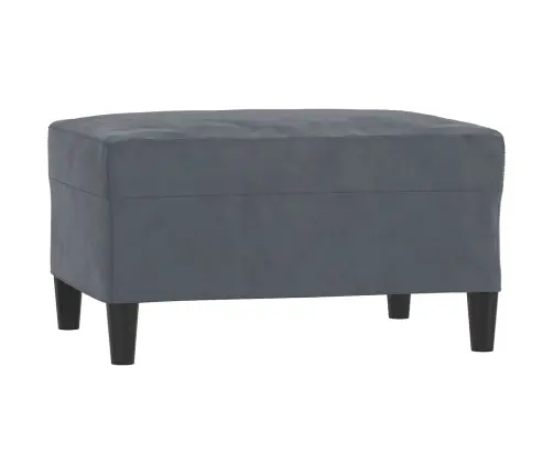 Trīsdaļīgs Dīvānu Komplekts Ar Spilveniem, Tumši Pelēks Samts Vidaxl