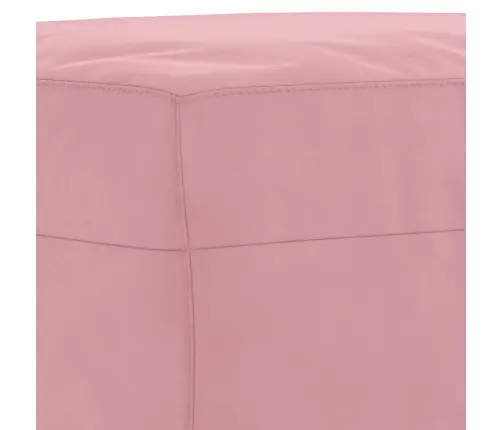 3-Osaline Diivanikomplekt Patjadega, Roosa, Samet