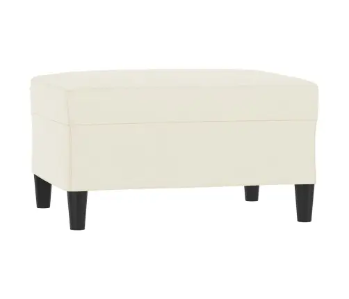 Trīsdaļīgs Dīvānu Komplekts Ar Spilveniem, Krēmkrāsas Samts Vidaxl