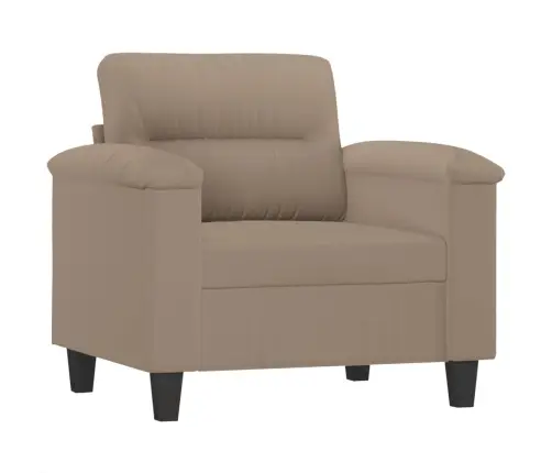 Sofos Komplektas Su Pagalvėmis, 3 Dalių, Taupe, Audinys