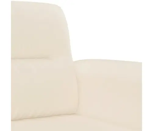 Četrdaļīgs Dīvānu Komplekts Ar Spilveniem, Bēša Audums Vidaxl