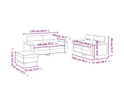 Trīsdaļīgs Dīvānu Komplekts Ar Spilveniem, Tumši Pelēks Audums Vidaxl