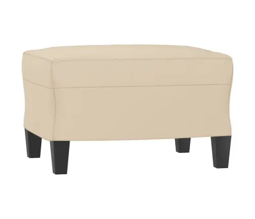 Trīsdaļīgs Dīvānu Komplekts Ar Matračiem, Krēmkrāsas Audums Vidaxl