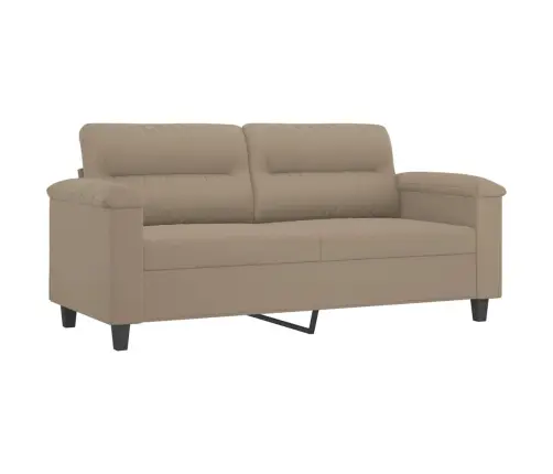 Sofos Komplektas Su Pagalvėmis, 2 Dalių, Taupe, Audinys