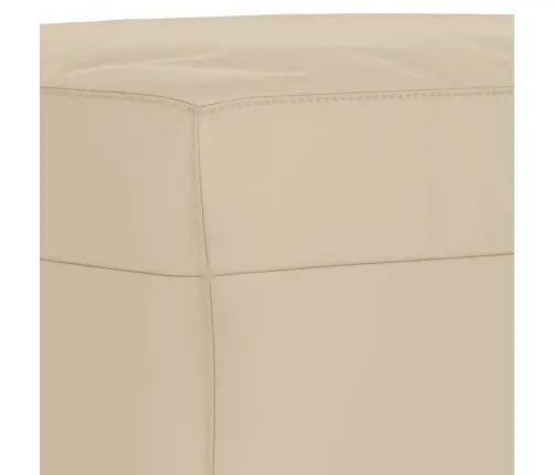 3-Osaline Diivanikomplekt Patjadega, Kreemjas, Mikrofiiber