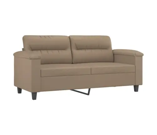 3-Osaline Diivanikomplekt Patjadega, Cappuccino, Kunstnahk