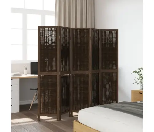 5 Paneeliga Ruumijagaja, Tumepruun, Paulownia Puit