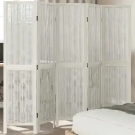 5 Paneeliga Ruumijagaja, Valge, Paulownia Puit