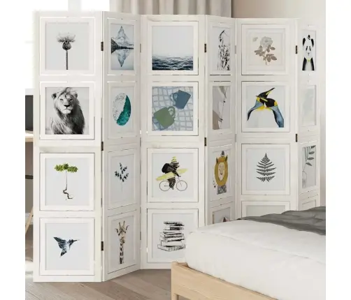 Kambario Pertvara, 6 Segmentai, Balta, Paulovnijos Mediena