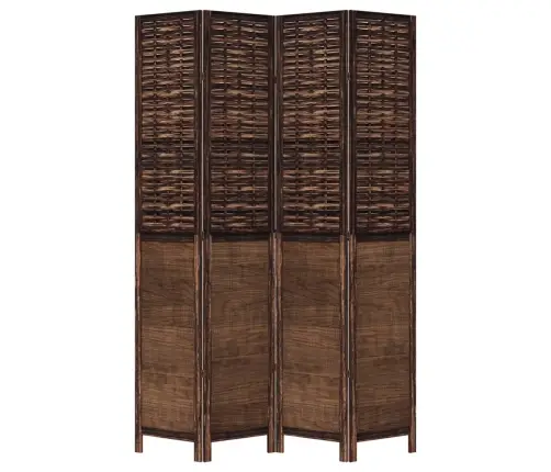 4-Paneļu Istabas Aizslietnis, Tumši Brūns, Paulonijas Masīvkoks Vidaxl