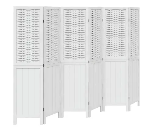 6 Paneeliga Ruumijagaja, Valge, Paulownia Puit